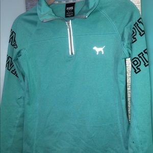 XS vs pink quarter zip stretch